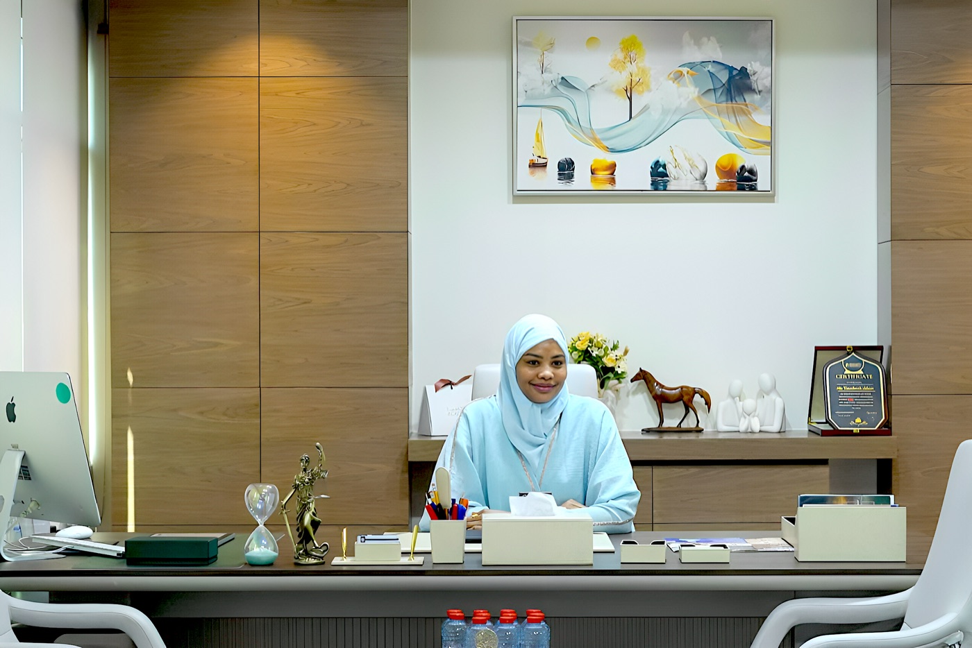 Tasabeeh Adam at the Dubai office