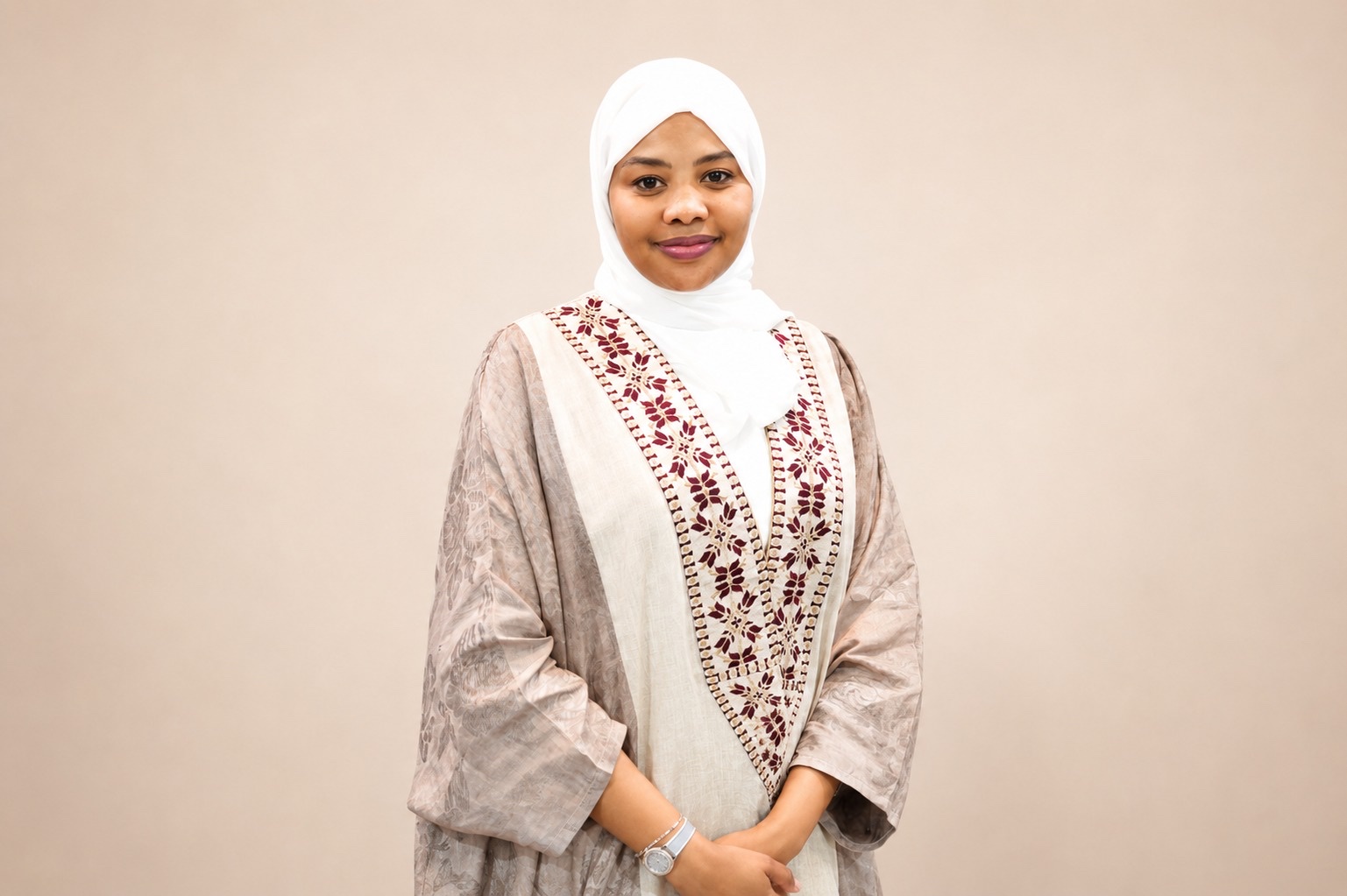 Studio portrait of Tasabeeh Adam, Founder and CEO